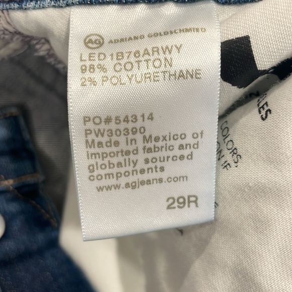 Ag Adriano Goldschmied Alexxis Slim Vintage High-Rise Vintage Fit 29R - Picture 12 of 15
